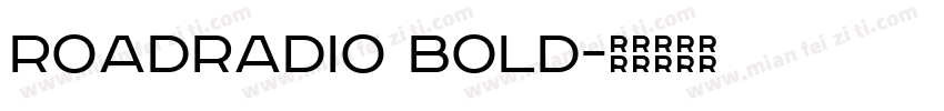 RoadRadio Bold字体转换